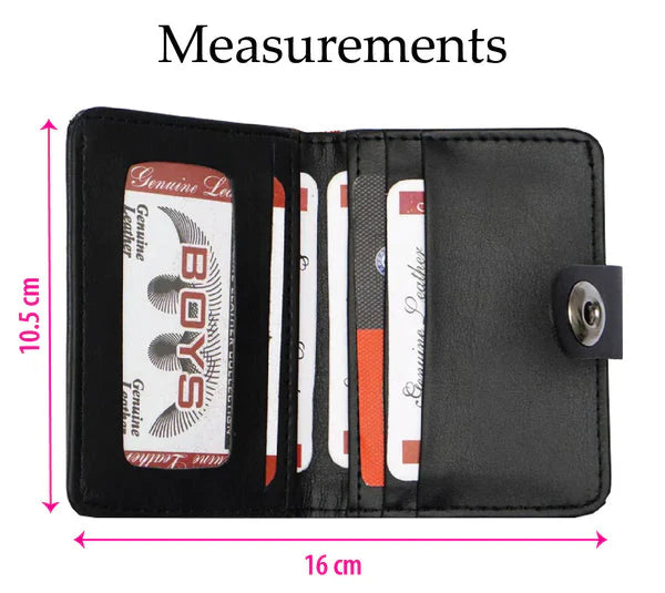 Mini Wallet Plus Card Holder With Magnetic Button